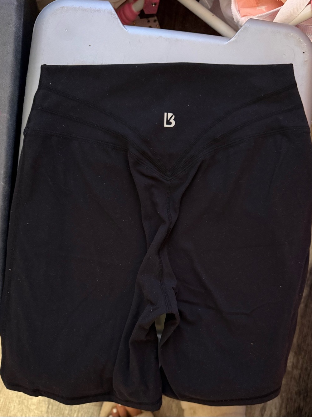 BuffBunny High-Waist Black Bike Shorts - Picture 2 of 2